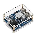 12v to 5v Converter USB, DROK Voltage Buck Regulator DC 9-36V to 5V 5A Power Supply Module Volt Step-Down Transformer Board with Dual USB Output Port