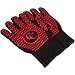 Hot Gloves for Barbecue Grilling Cooking - Heat Resistant Oven Mitts Set - Flame Retardant Kevlar Provides 662F Protection - Bonus Ebook - XL
