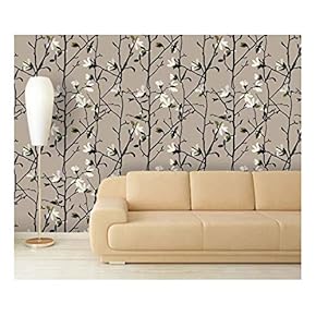 Large Wall Mural - Seamless Floral Pattern | Self-Adhesive Vinyl Wallpaper/Removable Modern Decorating Wall Art - 66" x 96"