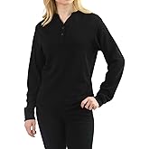 LEADHALO Merino Wool Base Layer Women Pullover for Athletic, Womens Crewneck Sweatshirt, Warm Cozy Sweatshirt Long Sleeve