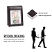 Onstro RFID Blocking Money Clip Grain Leather Wallet for Men Slim Front Pocket Bifold Coffee