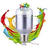 Smart LED Light Bulb - IVYOCK Color Changing Bulbs - Bluetooth Smartphone Controlled, Mood Lighting, Dimmable Reading Light, or Timer Wake Up Lightbulbs - Multicolored Party Lights
