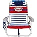 Tommy Bahama 2017 Backpack Cooler Folding Beach Chair (Red White & Blue Stripe)