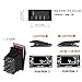 ESUPPORT Car Blue LED Zombie Light Rocker Toggle Switch ON OFF 12V 20A, 24V 10A
