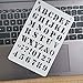 ONEST 12 Pack Letter and Number Stencils Alphabet Stencil Journal/Notebook/Diary/Scrapbook DIY Drawing Template Stencil, 4x7 Inch