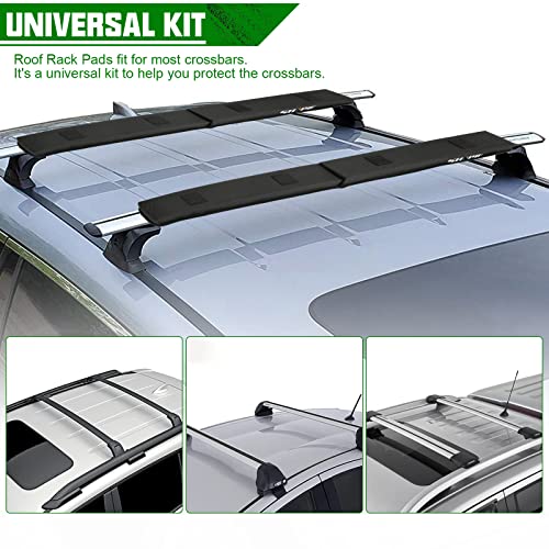 SUNPIE Crossbar Pads for Roof Rack Car Ski Snowboard Rood Racks Luggage