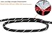 RockPet Mountain Climbing Rope Dog Leash with Secure Locking Carabiner 6FT Rope Leash for Small Medium and Large Breeds(Black)