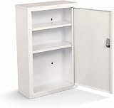Oypla Wall Mounted Metal First Aid Cabinet Locker with Lock and Keys view 7