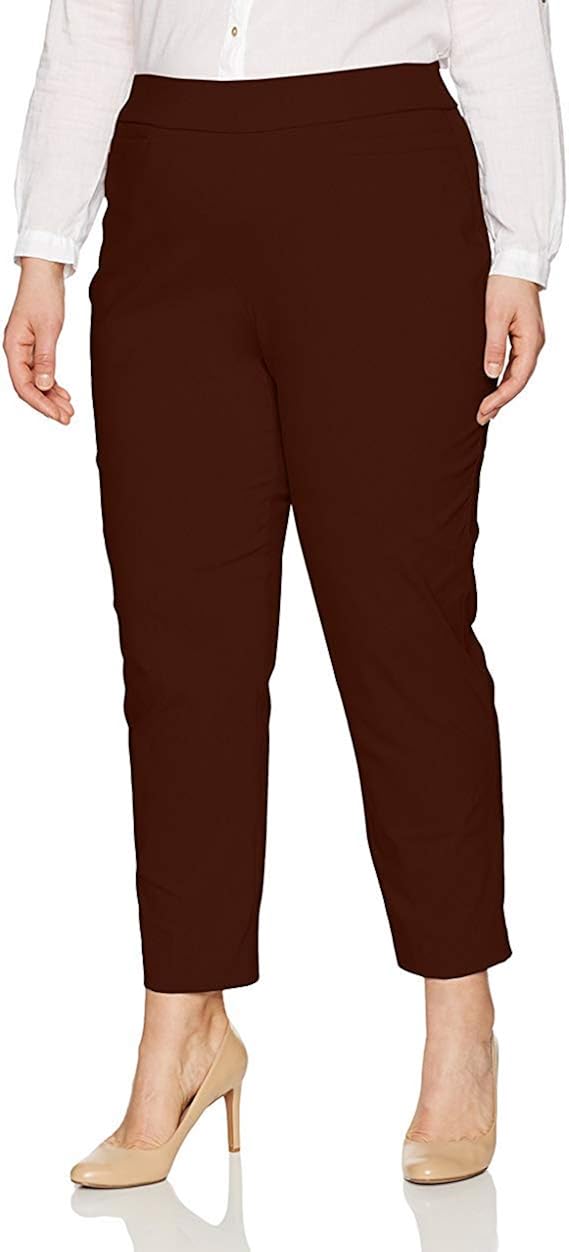 Alfred Dunner Women's Allure Slimming Plus Size Short Stretch Pants-Modern Fit at  Women’s Clothing store