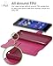 Sony Xperia Z3+ Wallet Case - VENA [vSuit] Draw Bench PU Leather Wallet Flip Cover with Stand and Card Slots for Sony Xperia Z3+ (Burgundy Red)