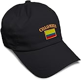 Custom Soft Baseball Hat Embroidered Dad Hat Colombia Flag Embroidery Men & Ladies Baseball Cap Cotton
