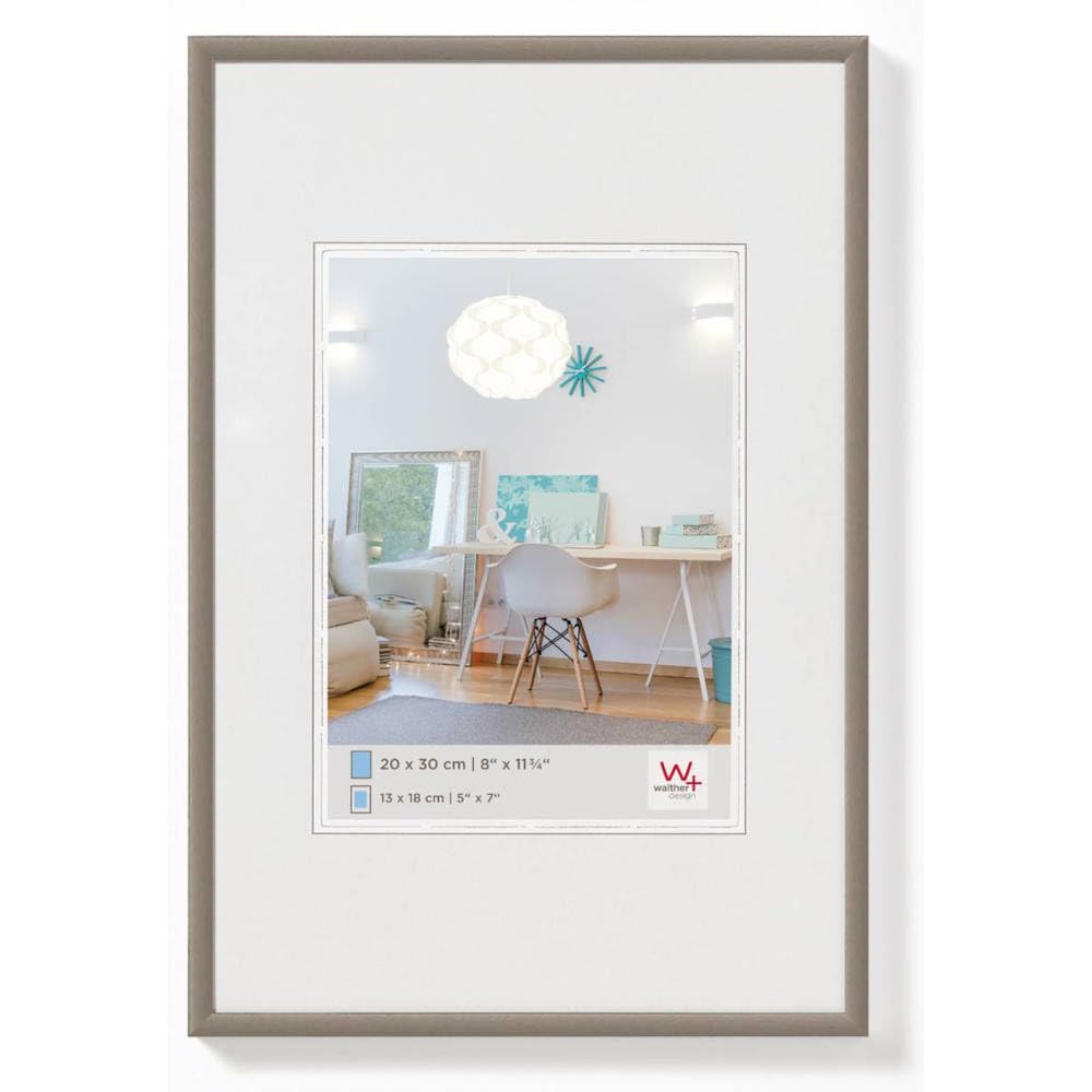 walther design Bilderrahmen stahl 24 x 30 cm New Lifestyle Kunststoffrahmen KV430D