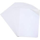 BILLIOTEAM 22 Sheets A4 Size Double-Sided Adhesive Sheets | 22 sheets of A4 size (8.27"x11.42") double-sided adhesive paper. Strong heavy-duty sticky sheets for DIY crafts