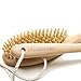 Dry Brushing Body Brush Long Handle. Excellent Body Exfoliating Brush to Dry Brush, Reduce Cellulite and Exfoliate for Silky Smooth Skin. Beautiful Wood and Boar Bristle Brush Made in Russia.