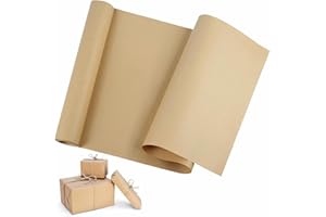 Matomtak Brown Kraft Paper Roll Extra Large 36" x 1200" (100ft), Uncoated Recycled Kraft Packing Paper Roll, Gift Wrapping Pa