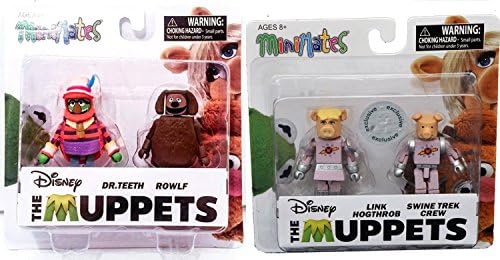 Muppets Minimates Series Exclusive Pigs in Space & Rowlf and Dr Teeth + Link Hogthrob + Swine Trek Crew Character Entertainment Set