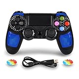 PS4 Controller Wireless Joysticks - Dual Shock 4 Game Remote,Bluetooth DS4 Gamepad,Support Playstation 4,Pro/Slim PS4,PC,PS TVs,Smart TVï¼ˆBlue Diamondï¼‰