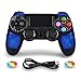 PS4 Controller Wireless Joysticks - Dual Shock 4 Game Remote,Bluetooth DS4 Gamepad,Support Playstation 4,Pro/Slim PS4,PC,PS TVs,Smart TV（Blue Diamond）