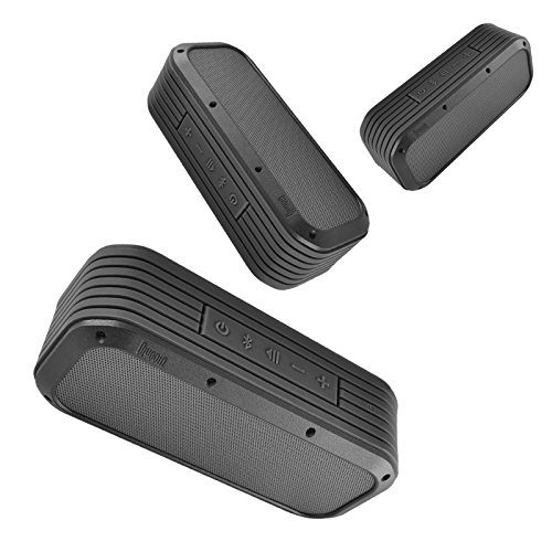 Divoom Outdoor2 Portable Rugged Stereo Water Resistant Wireless Bluetooth Speakers, 15W 12Hours playtime (Black)