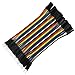 COMeap Breadboard Jumper Wires, Multicolored Ribbon Dupont Cables Assorted Kit 120 Pieces 10CM 40pin Male to Female for Arduino Raspberry Pi
