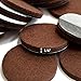 16 Heavy-Duty Felt Furniture Pads 2” 1/4” Thick X-Protector! Round Felt Pads for Furniture Feet - The Best Felt Floor Protectors for Furniture to Prevent Scratches. Protect Your Hard Floor! (Brown)