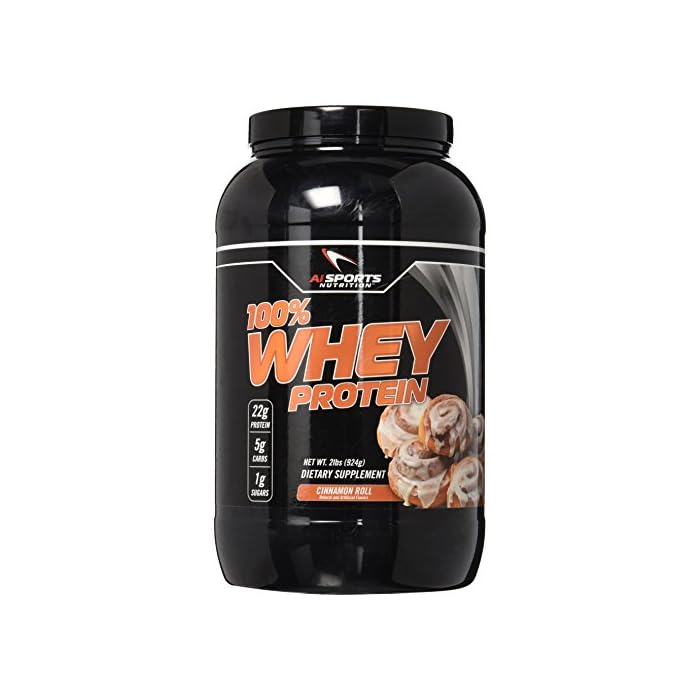 Buy 100 Whey Cinnamon Roll Protein Powder by AI Sports Nutrition 100 Whey Protein 2 lbs (28