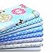 iNee Blue Fat Quarters Quilting Fabric Bundles, Sewing Fabric for Quilting Crafting, 18
