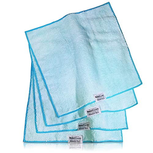 Life Miracle Nano Towels - Amazing Eco Fabric That Cleans Virtually Any Surface with Only Water. No More Paper Towels Or Toxic Chemicals. (Teal)