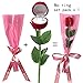 Red Rose Jewelry Gift Box Case for Ring Earring Romantic Engagement Wedding Ring Earrings 1pc