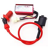 TC-Motor Red Racing Ignition Coil + 6 Pins AC CDI Box For Chinese GY6 50cc 125cc 150cc Engine ATV Quad Go Kart Moped Scooter
