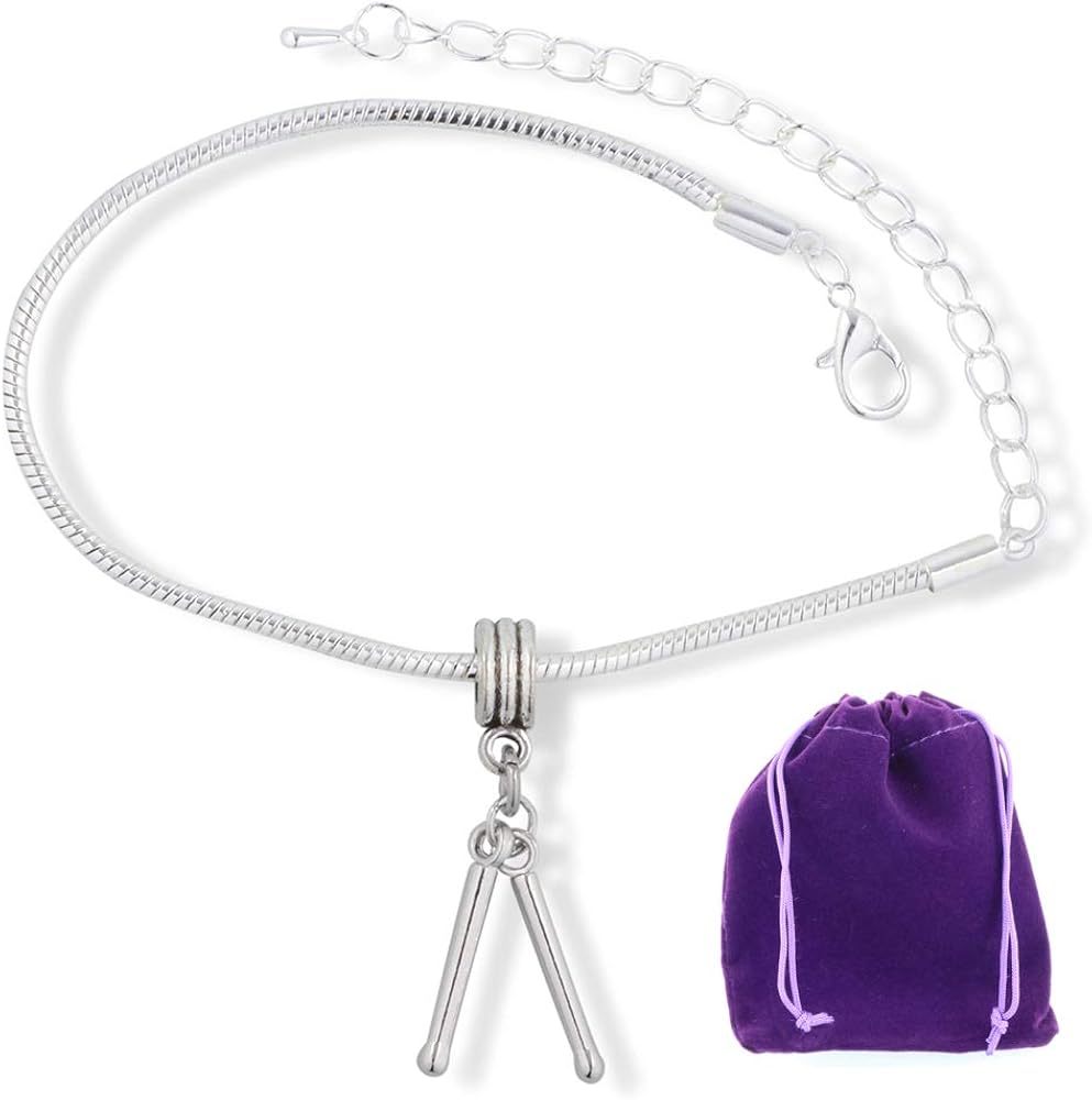 Drum Bracelet Drumsticks Jewelry Drum Gifts for Drummers