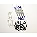 Hot Racing MCC543T06 Internal Spring 43mm Air Shocks (Blue)(4) - Losi Micro Craw
