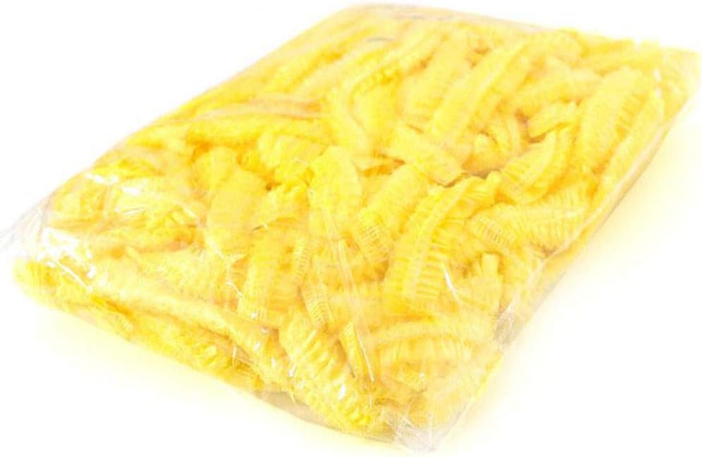 HoneyGod 100 Pcs Surgical Disposable Shower Caps - Multi-Purpose Thickening Waterproof Clear - 6.9×0.9' Hair Net - for Woven,Doctors,Surgeons,Nurses,Spa,Hotel,Salon,Portable