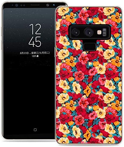 Note 9 Case/IWONE Protective Durable TPU Rubber Fashion Designer Cover Skin Compatible for Samsung Note 9 for Galaxy Note9 + Flower Flower for Girls Cute