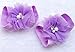 Qandsweet Baby Girl's Barefoots Sandals Flower (10pack) (10 Pairs Chiffon)