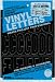 Duro Decal Permanent Adhesive Vinyl Letters & Numbers: 3" Gothic Black