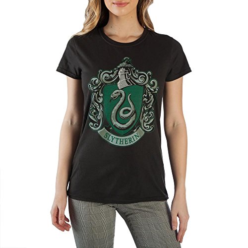 Harry potter house crest juniors black t-shirt (small, …