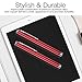 MoKo Rubber Tip Stylus(4 Pcs), Universal 8mm High-precision Pen, for Touch Screen Devices Smartphones & Tablets (iPad, iPhone X/ 8/ 8 Plus, Samsung Galaxy S9/ S9 Plus and More) - Red