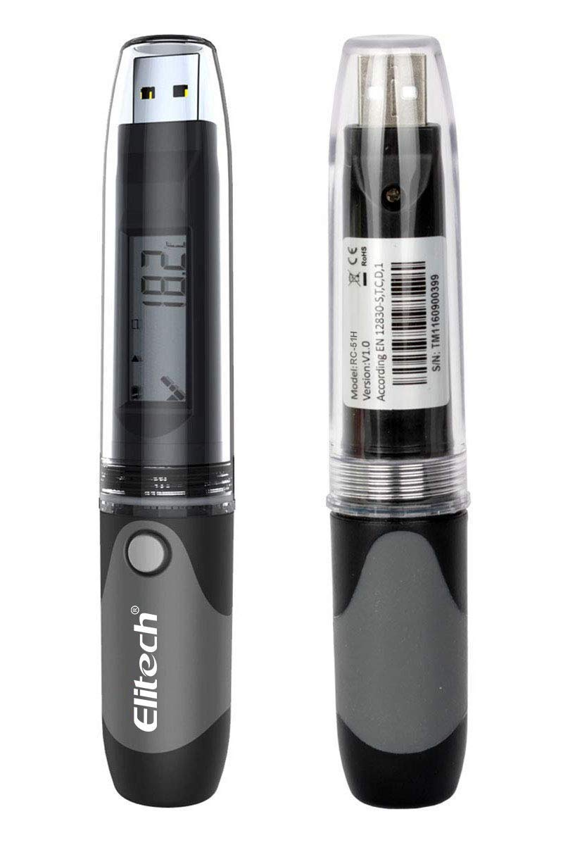 Elitech RC51H PDF USB Temperature and Humidity Data Logger Reusable