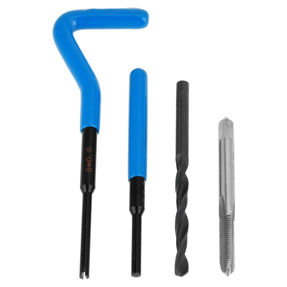 Thread Repair Kit, M5 Stainless Steel Wire Thread Insert Combination Tool Set Thread Repair Kit hex sockets M5 Thread Repair Tool: Industrial & Scientific
