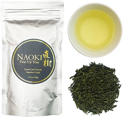 Authentic Naoki Sencha Japanese Green Tea Grown in Uji, Kyoto 3.5 oz (100g)