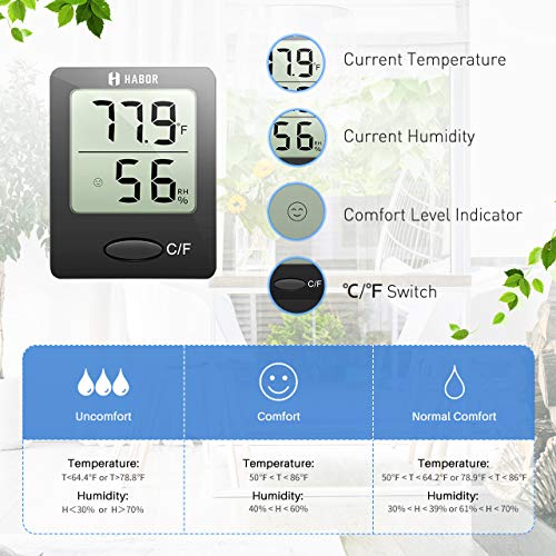 5 Habor+Hygrometer+Thermometer+Temperature+Greenhouse