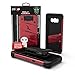 ZIZO Bolt Series for Samsung Galaxy S8 Plus Case Military Grade Drop Tested with Tempered Glass Screen Protector Holster RED Black