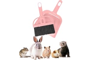 2 BROTHERS WHOLESALE Mini Broom and Dustpan Set - Compact Cleaning Kit for Home, Car, Camping, Small Spaces, Pet Cleanup, and Travel - Durable Small Broom and Dustpan Set Mini - Rose Pink Broom