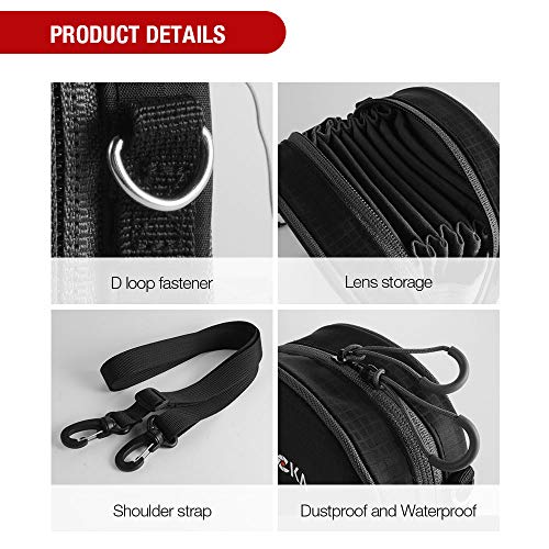 4 Filters+Removable+Water+Resistant+Dustproof+Adjustable+Shoulder+Strap