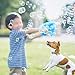 6 PCS Wind Up Bubble Guns for Kids, Light Up LED Bubble Shooters, Bubble Blowers with Bottle Solutions Included - Bulk Indoor Outdoor Toys Party Favors Gifts - No Batteries Required