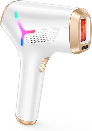 Haarlosy IPL Geräte Haarentfernung Laser für Frauen und Männer mit langanhaltenden Ergebnissen in Salonqualität für zu Hause, schmerzfreies IPL Haarentfernungsgerät für Gesicht, Bikinizone, Körper