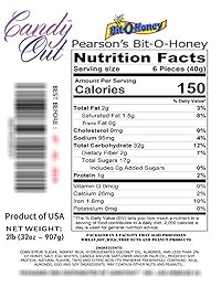 Bit-O-Honey CandyOut - Bolsa de pie sellada y resellable