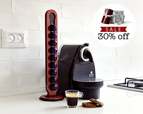 Holiday Gifts | Red Nespresso Capsules Holder, Rotate Coffee Storage