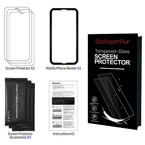 Glass Screen Protector For iphone11/XR 6.1 Inch 3 Pack Anti-Scratch Tempered Glass Flim No-Bubble 9H Hardness Anti-fingerprint Easy to Install